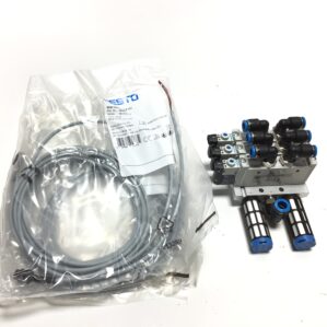 Festo VTUG Pneumatic Valve Manifold + Cable VUVG-L14-M52-MT-G18-1P3