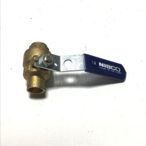 Nibco NJ7W006 Bronze Ball Valve 1/2" Solder with Lever