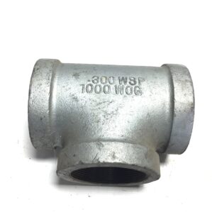 Tee Pipe Fitting Galvanized Malleable Iron 1000 WOG 300 WSP