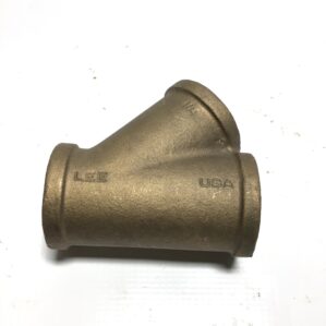LEE Brass Wye Fitting 1-1/4" Female NPT 45 Degree Y Branch Pipe Coupling LF