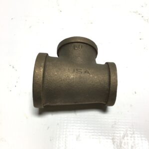 Lee Brass 1-1/4" Brass Pipe Tee Fitting 3-Way Female NPT Lead-Free