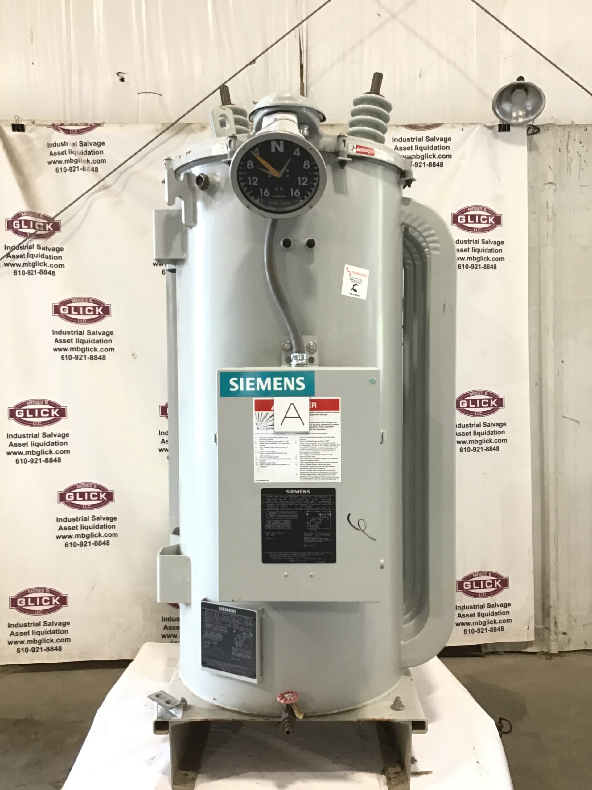 Siemens JFR Type 100/112 kVA 2500V Step-Voltage Regulator – Single