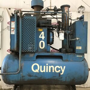 Quincy 40 HP Rotary Screw Air Compressor Shop Compressor Auto Dual Control