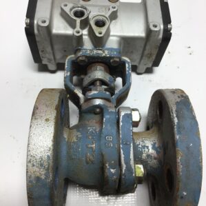 KITZ D-1 Pneumatic Actuator Ball Valve 65 10K-25 Flanged Automated Valve
