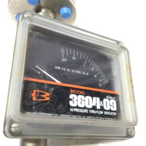 Brooks Instrument 3604&09/09EA2A1A1A High Pressure Thru Flow Indicator