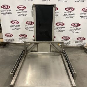 Unidex 38" x 43" Stainless Steel Hydraulic Pallet/Tote Lifter - 40" Lift Height