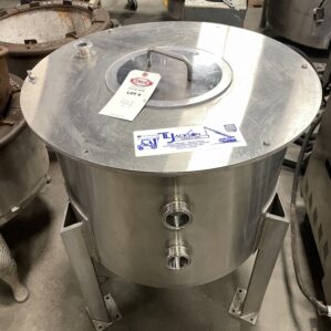 Lot 44 40 Gallon Stainless Steel Cone Bottom Tank - 2" Ports