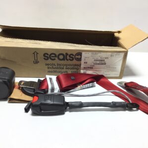 IMMA Seats Inc A35132 Red 3-Point Seat Belt Retractable Assembly