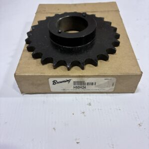 Browning H50H24 #50 Heavy Duty Roller Chain Sprocket 24 Tooth H Hub USA -NIB