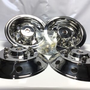 RealWheels RW1701-A0K Stainless Steel Wheel Simulators Hubcaps Covers 4PCS FULL SET