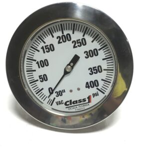 Class1 Vacuum Pressure Gauge 9-060033-B 30" VAC to 400 PSI