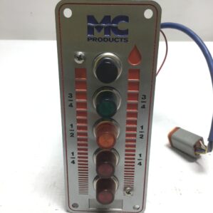 MC Products 5 Light Fire Truck Water Tank Level Gauge Control Panel