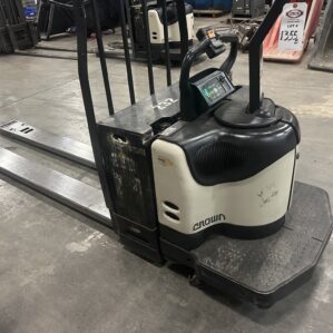 Crown PE4500-60 24V Electric Pallet Jack 96" Forks Powered Walkie Pallet Truck