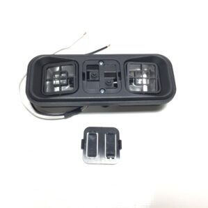 Vintage RV 12V Double Recessed Tiltable Interior Dome Light 90-210C-01