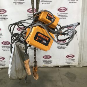 Harrington 2-Ton Electric Chain Hoist 14 FT'/Min w/ Three Phase Induction Motor