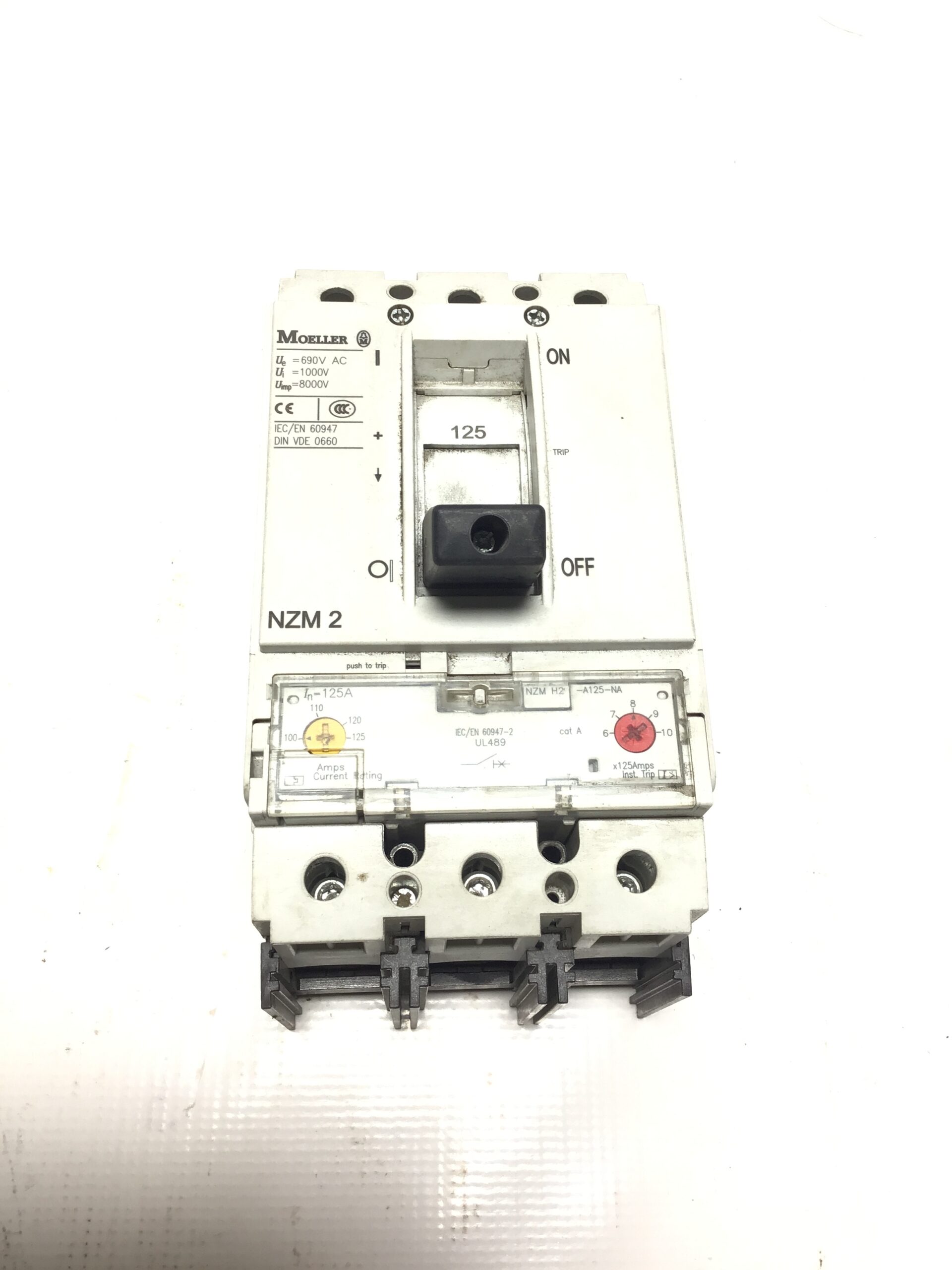 Moeller Eaton NZM2-H-A(F)15.125 3 Pole MCCB Circuit Breaker 125A 600V