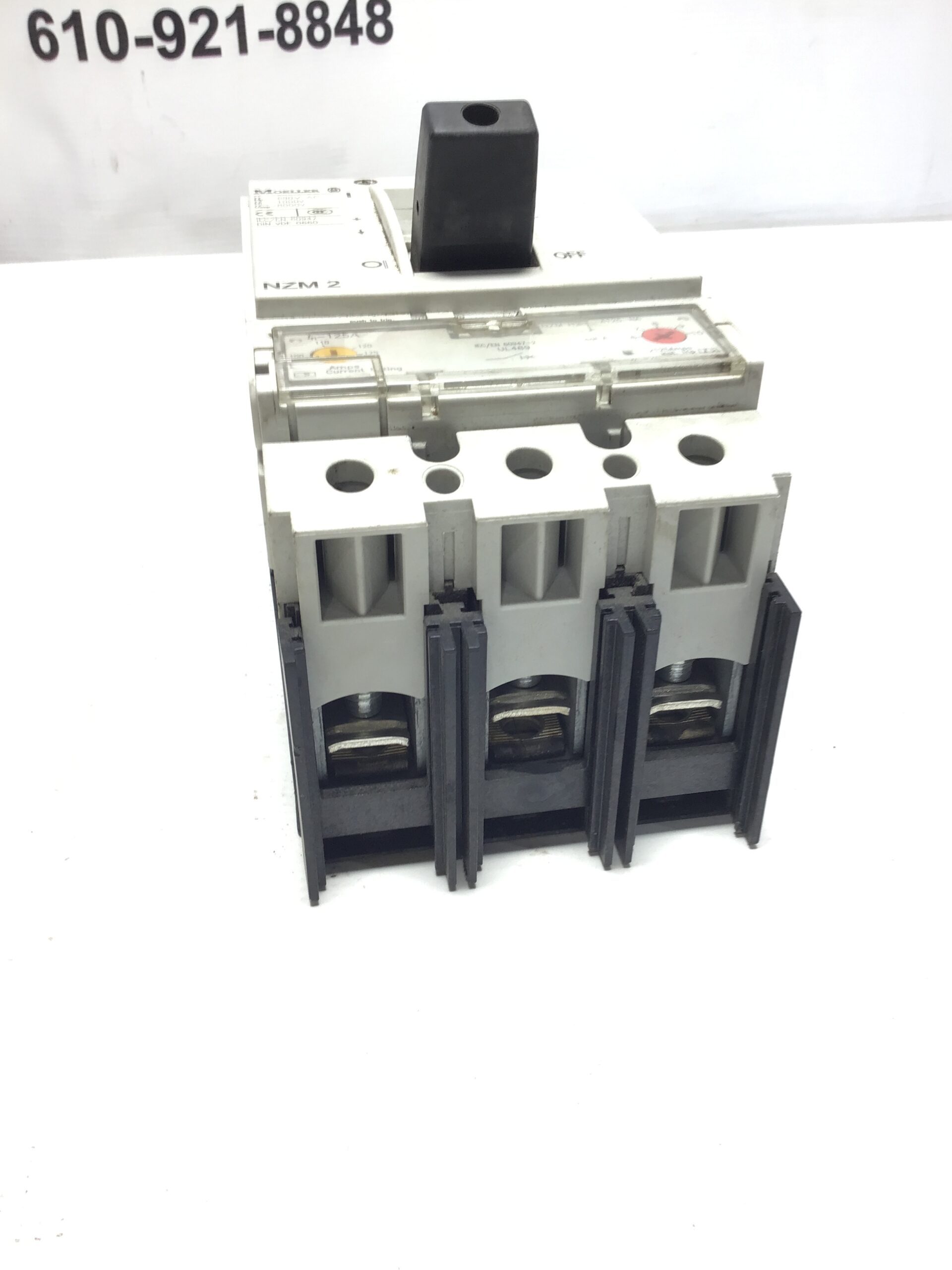 Moeller Eaton NZM2-H-A(F)15.125 3 Pole MCCB Circuit Breaker 125A 600V - Image 3