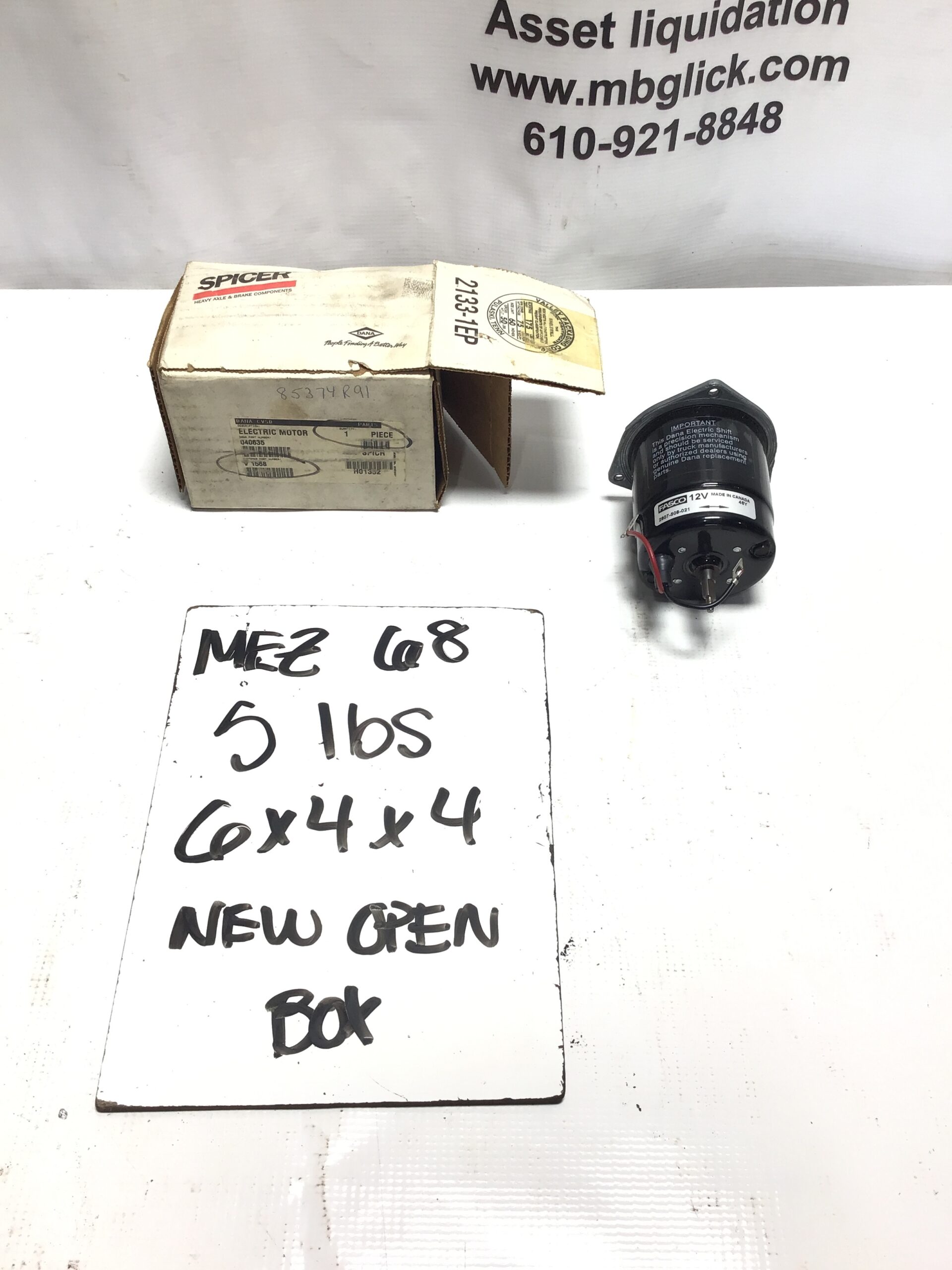 Fasco 2807-508-021 Dana Spicer Electric Shift Motor 040635 - Image 6