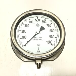 McDaniel Controls Stainless Steel Pressure Gauge 0- 1000 PSI