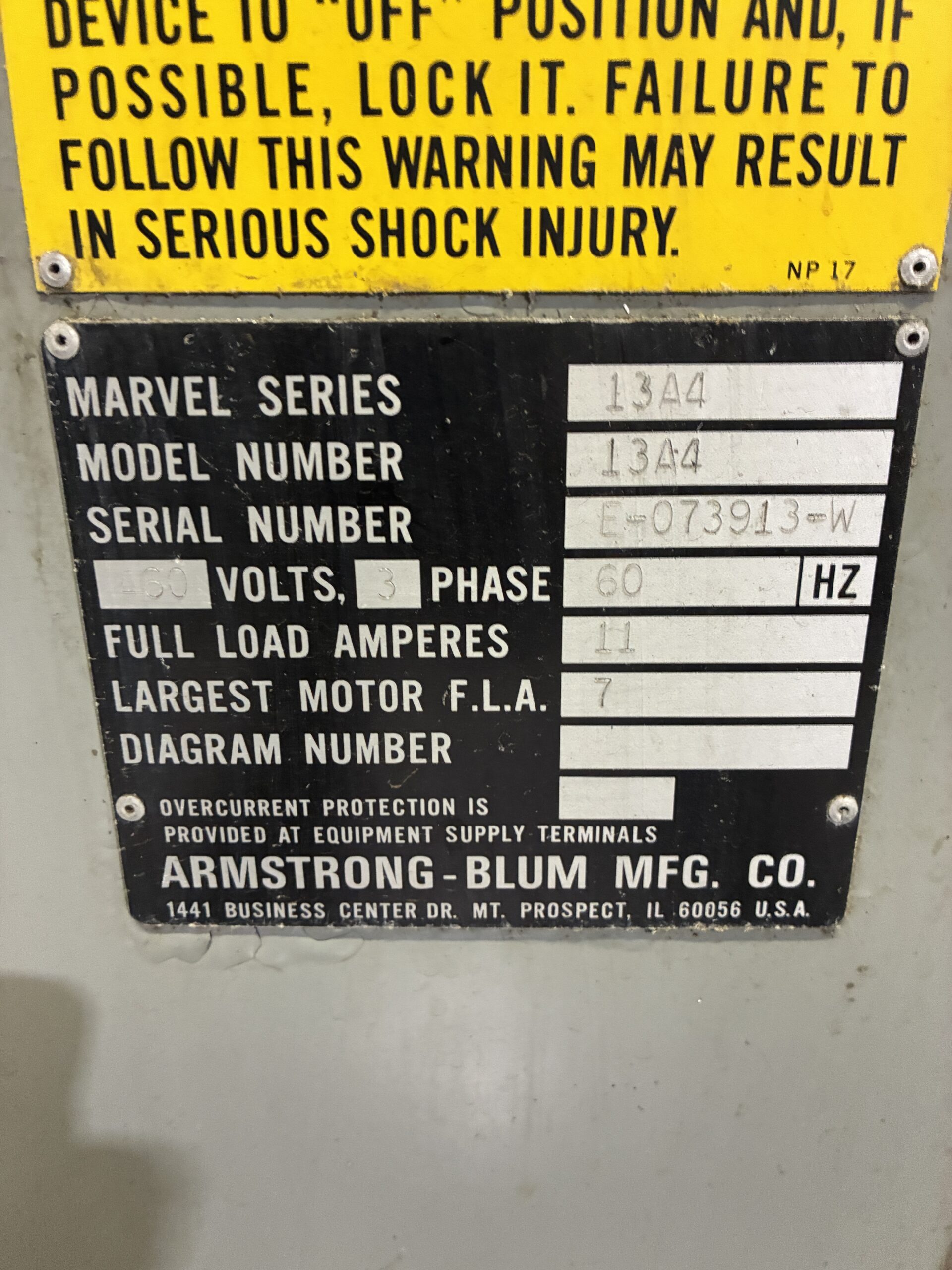 Marvel Series 13A 13"x14" Hydraulic Automatic Horizontal Band Saw - Image 5