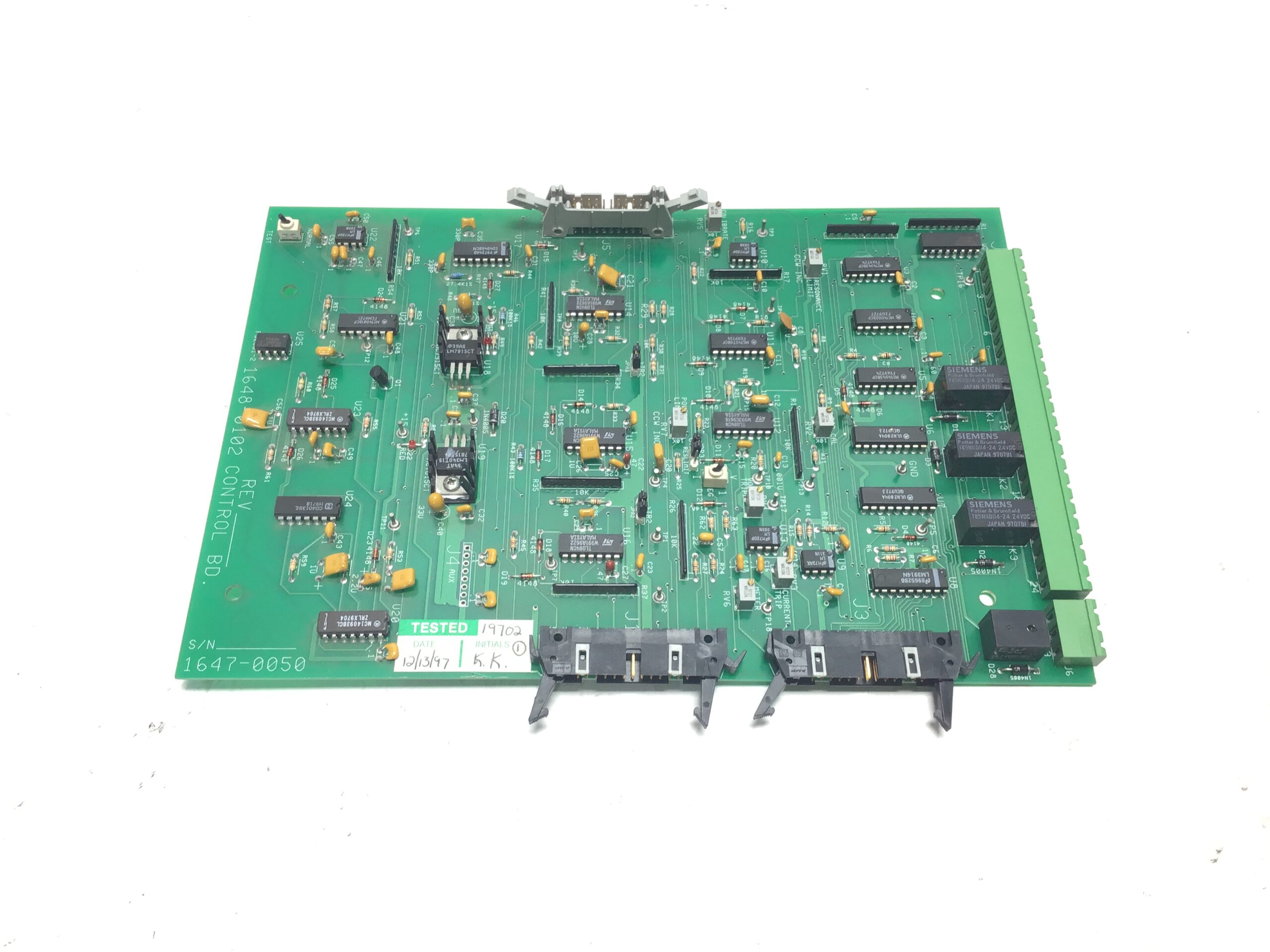 Control Board Industrial 1648-0102 Rev Electronic Circuit Board PCB