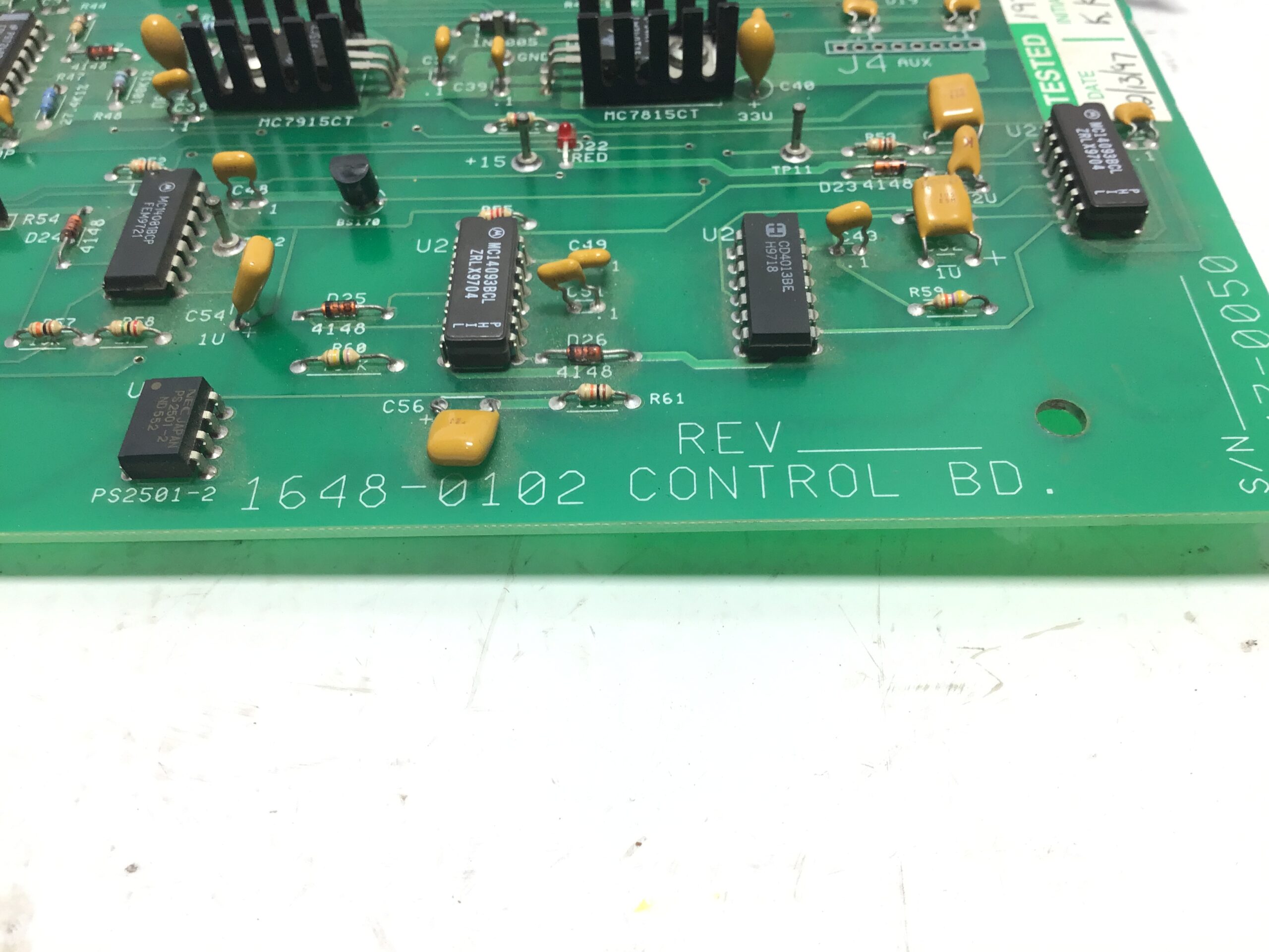 Control Board Industrial 1648-0102 Rev Electronic Circuit Board PCB - Image 3