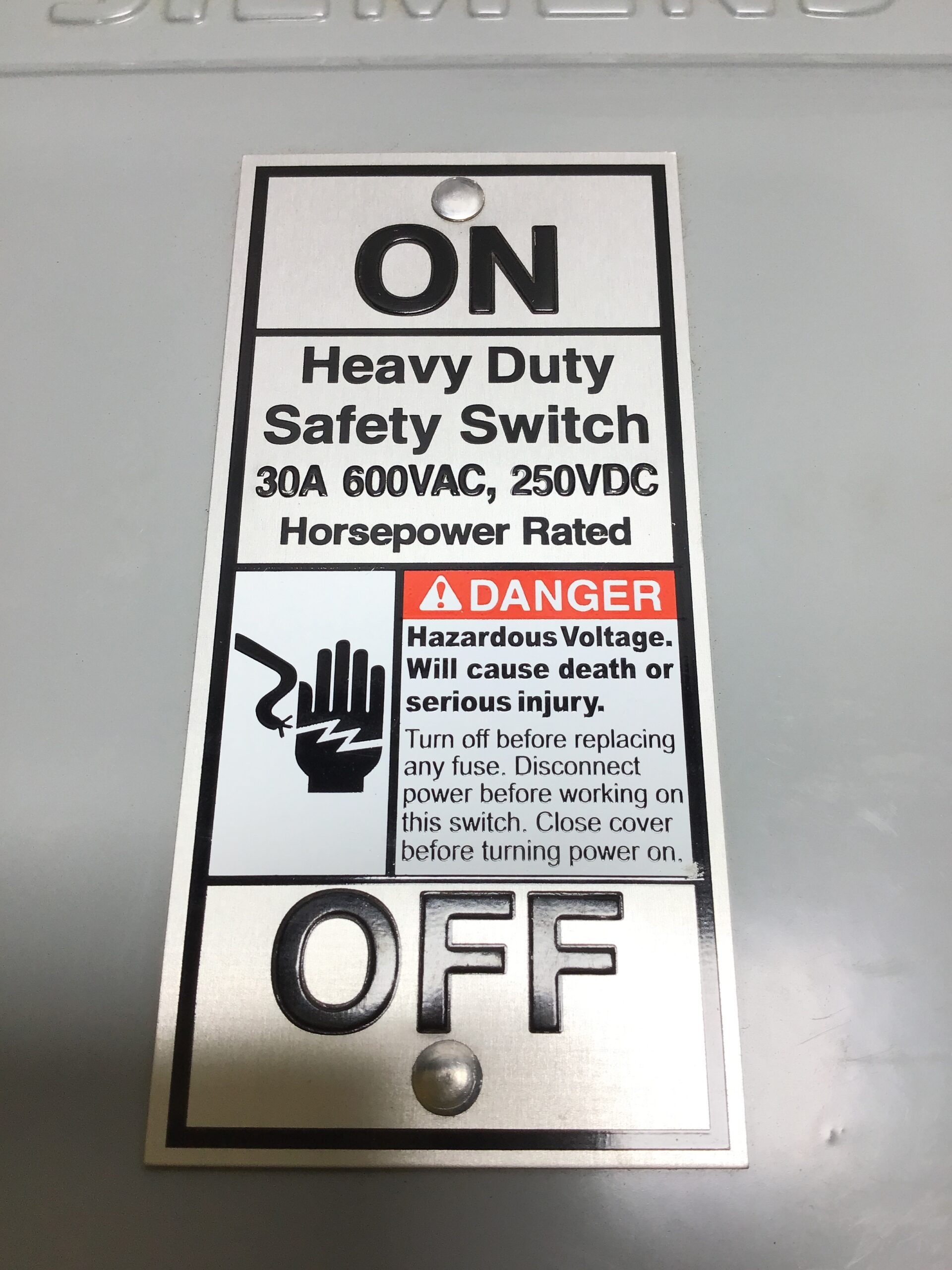 Siemens HNF361R Non-Fusible Heavy Duty Disconnect Safety Switch 3P 30A 600V - Image 2