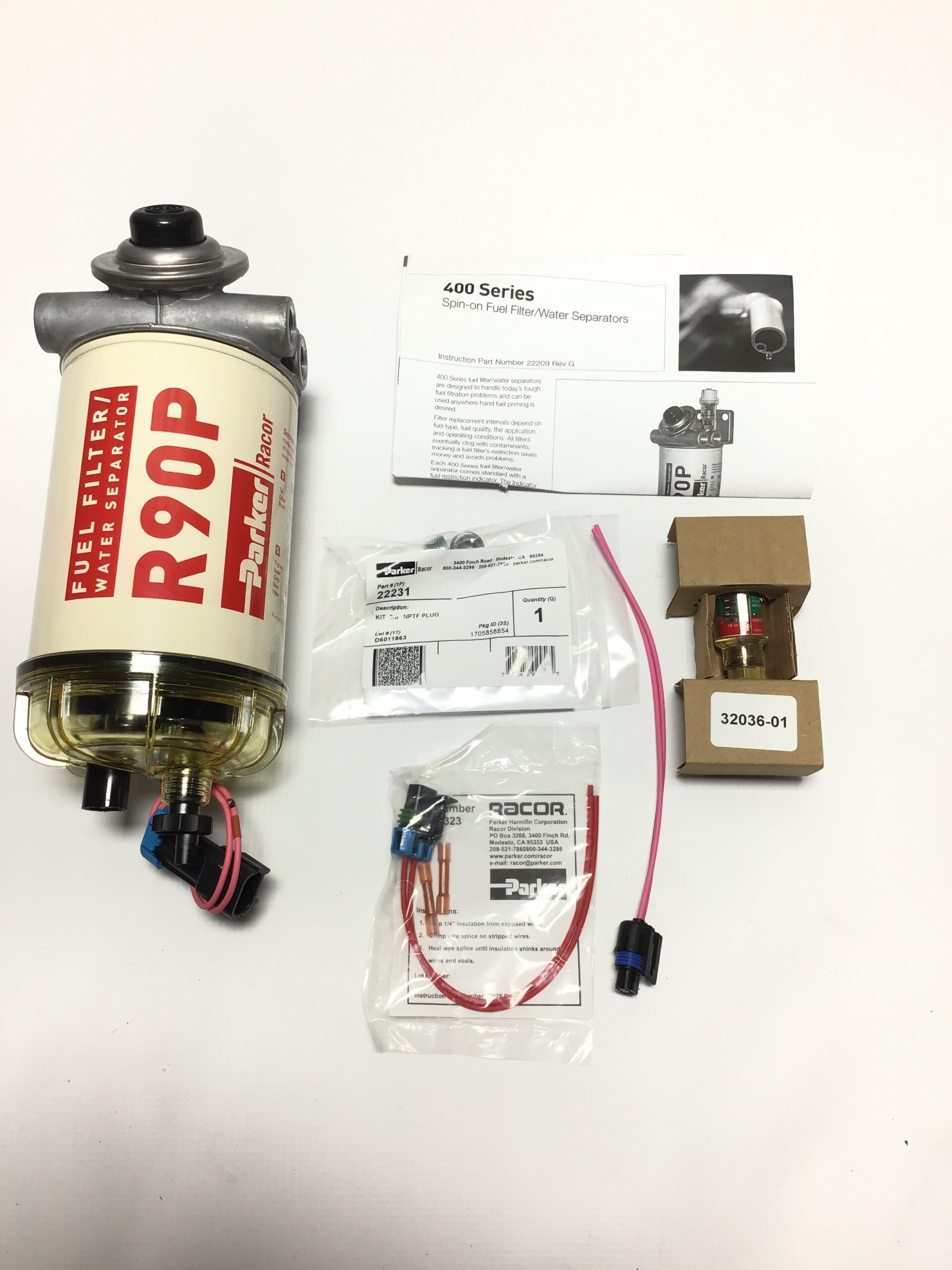 Parker Racor 490RP1230 Fuel Filter Water Separator R90P