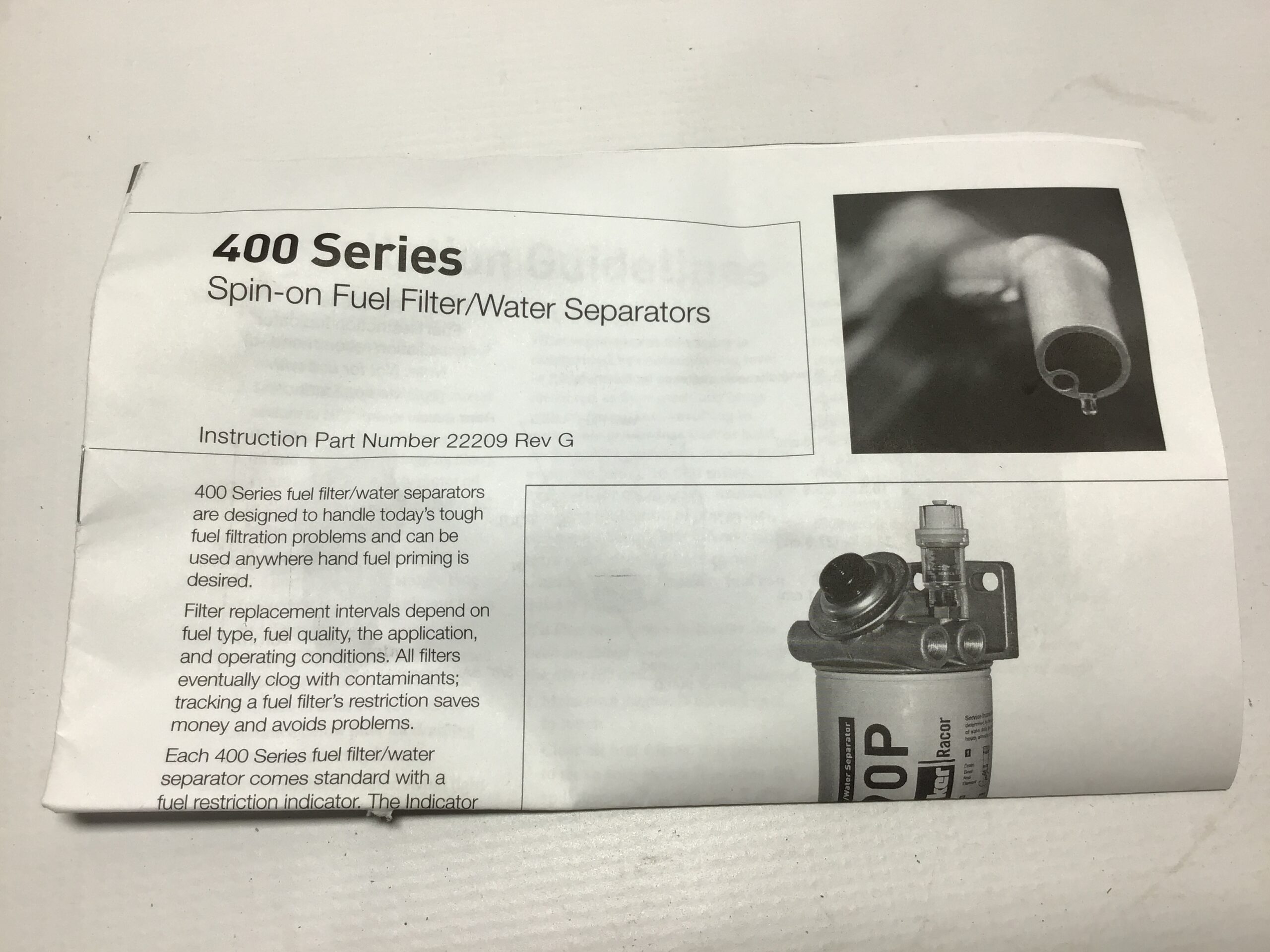 Parker Racor 490RP1230 Fuel Filter Water Separator R90P - Image 15