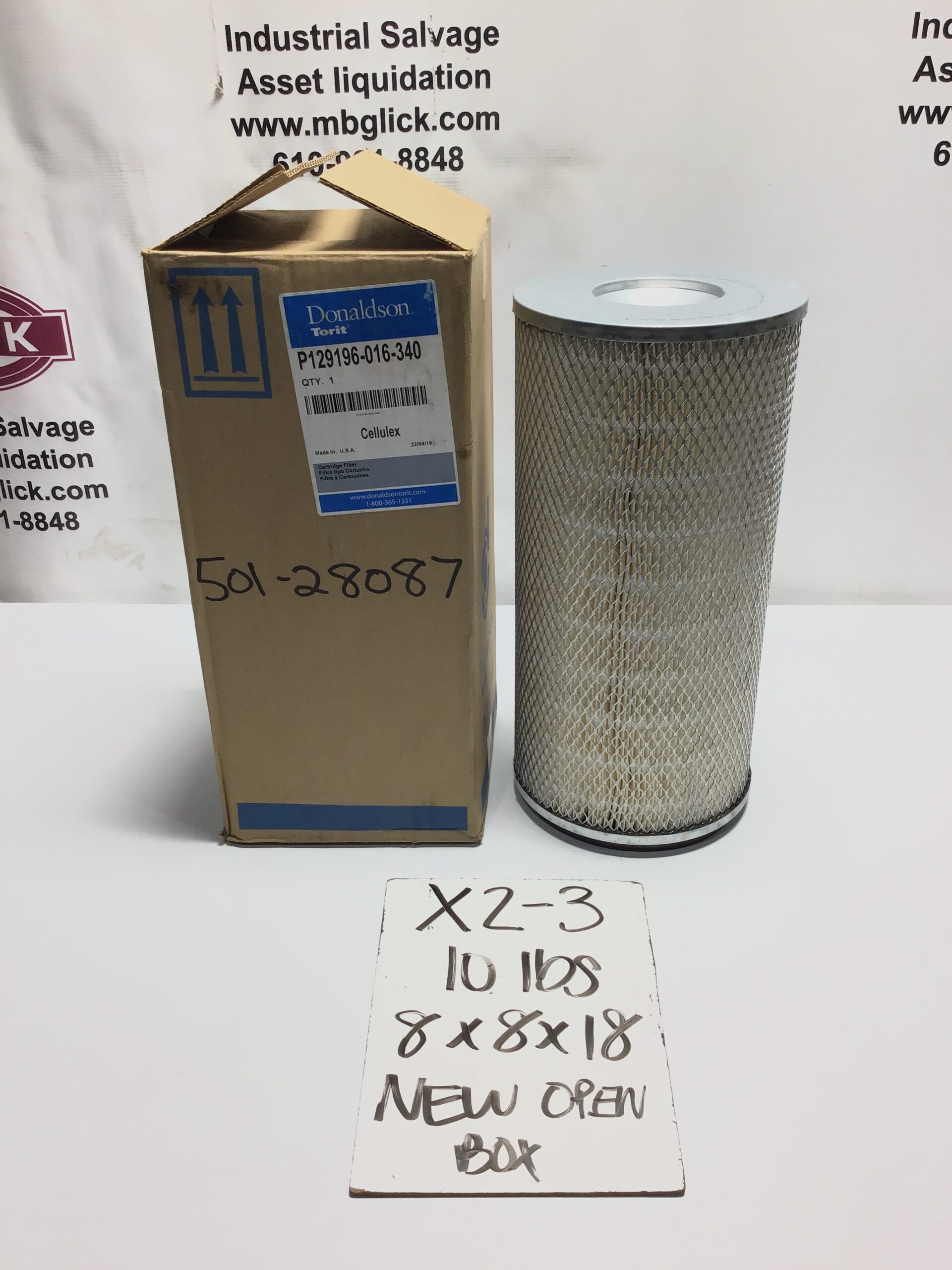 Donaldson Torit P129196-016-340 Cellulex Cartridge Dust Collector Air Filter - Image 7