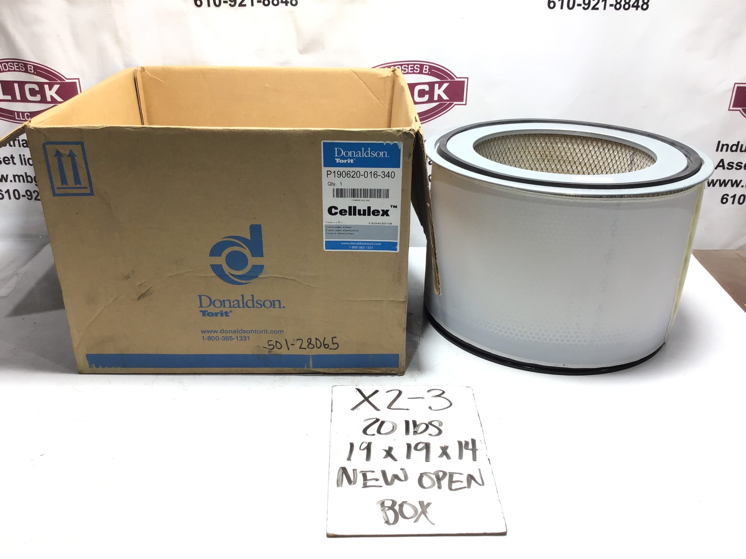 Donaldson Torit P190620-016-340 Cellulex Filter VS-550 16.62" x 10.10" - Image 11