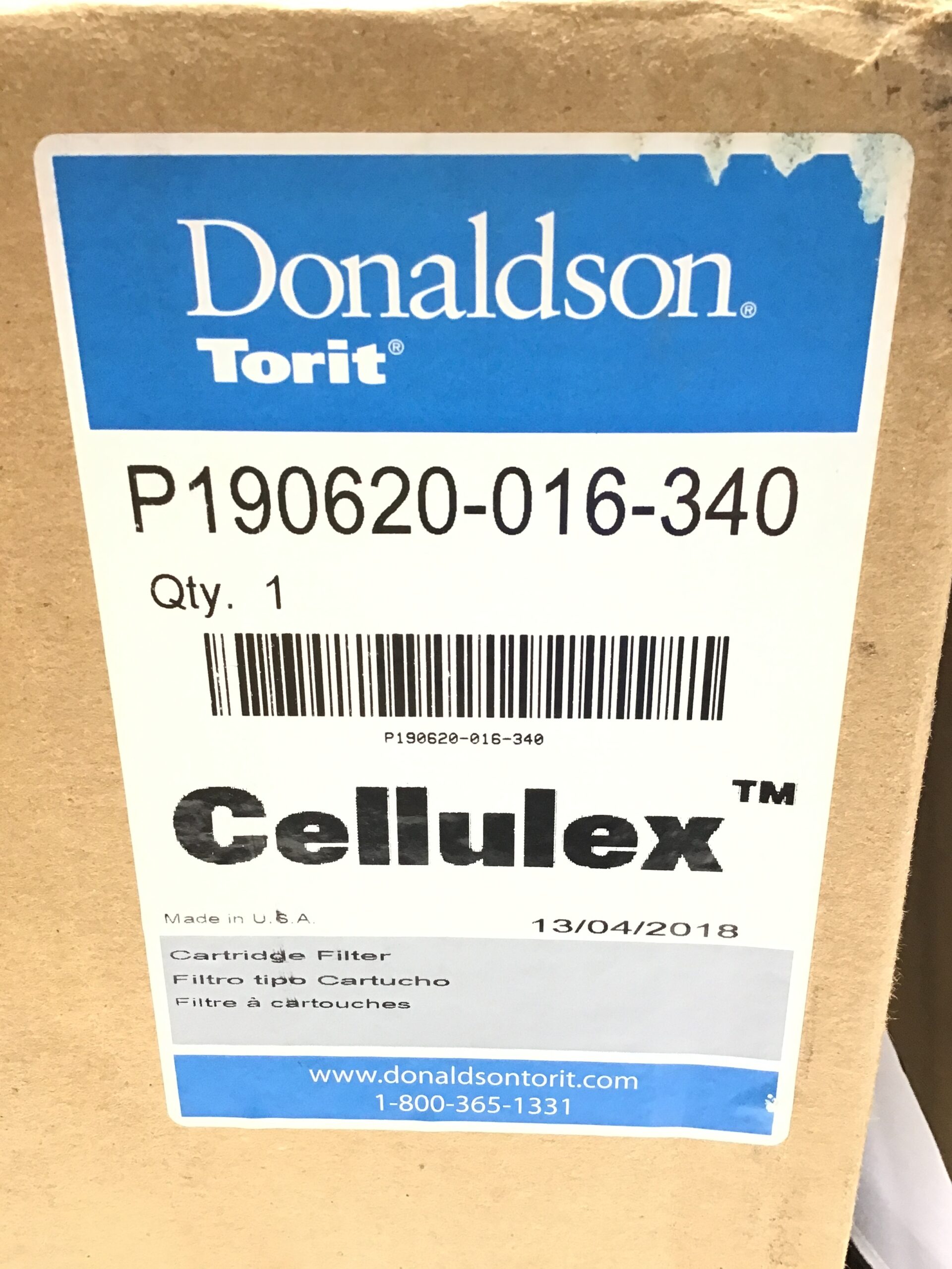 Donaldson Torit P190620-016-340 Cellulex Filter VS-550 16.62" x 10.10" - Image 10