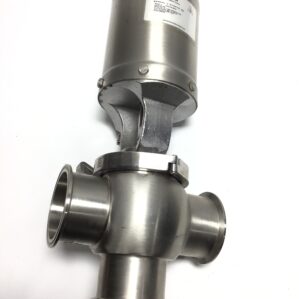 Waukesha Cherry-Burrell 373076 W616 3" Sanitary Valve Pneumatic Actuator Diverter Valve