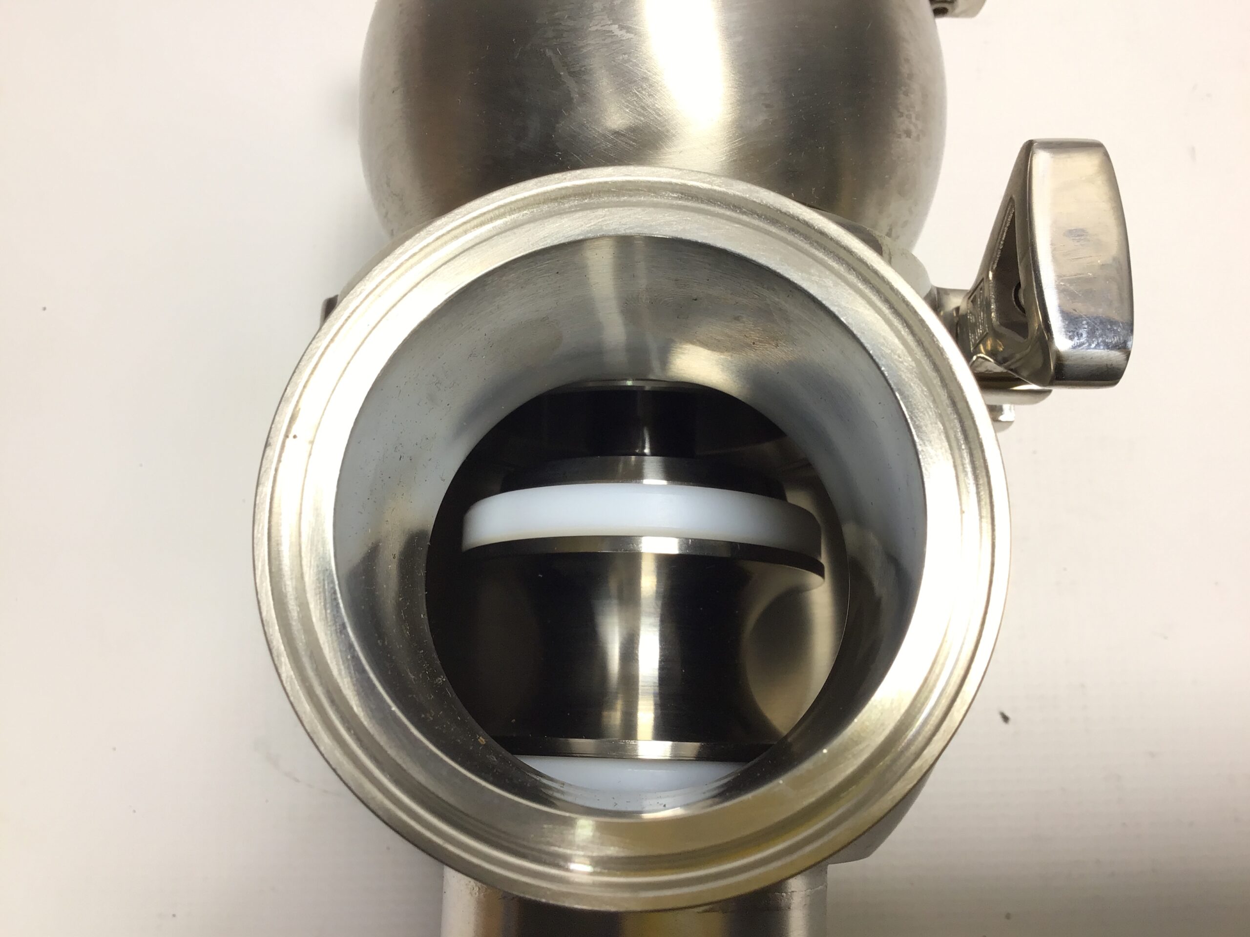 Waukesha Cherry-Burrell W6203021 W62 TT 2.5" Buttweld x S-Line 5" Sanitary Air-Actuated Diverter Valve - Image 10