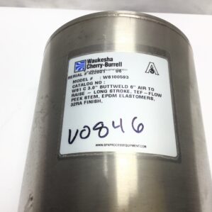 Waukesha Cherry-Burrell W61 3" Buttweld Sanitary Single Seat Valve Shut-Off Valve