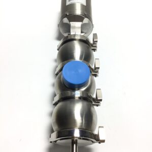 Waukesha Cherry-Burrell Sanitary Valve 3" BUTTWELD WVALVE03692 5" Pneumatic Actuator VITON