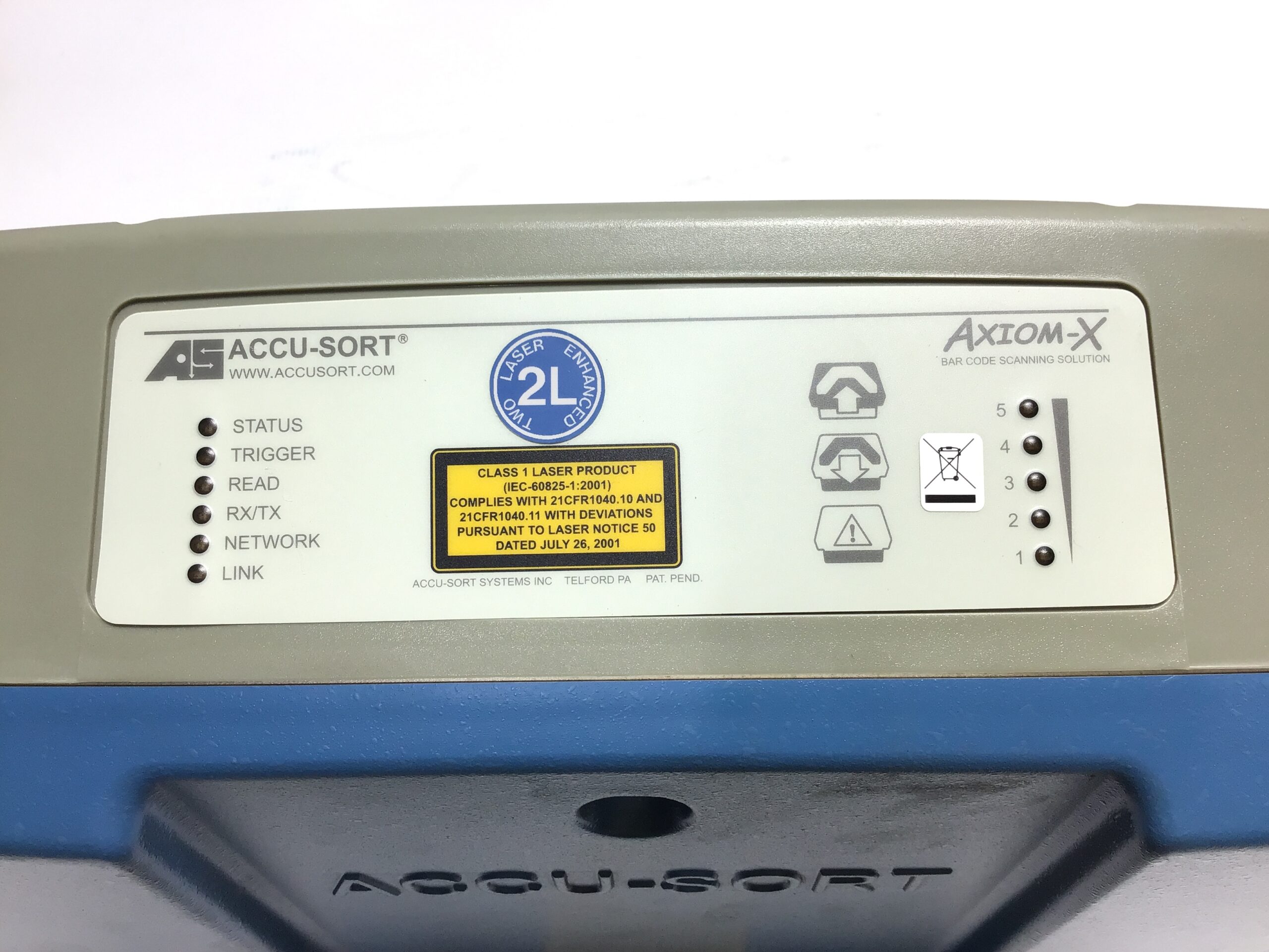Accu-Sort Axiom-X 2L Omnidirectional Barcode Scanner PN 1000062887 - Image 7
