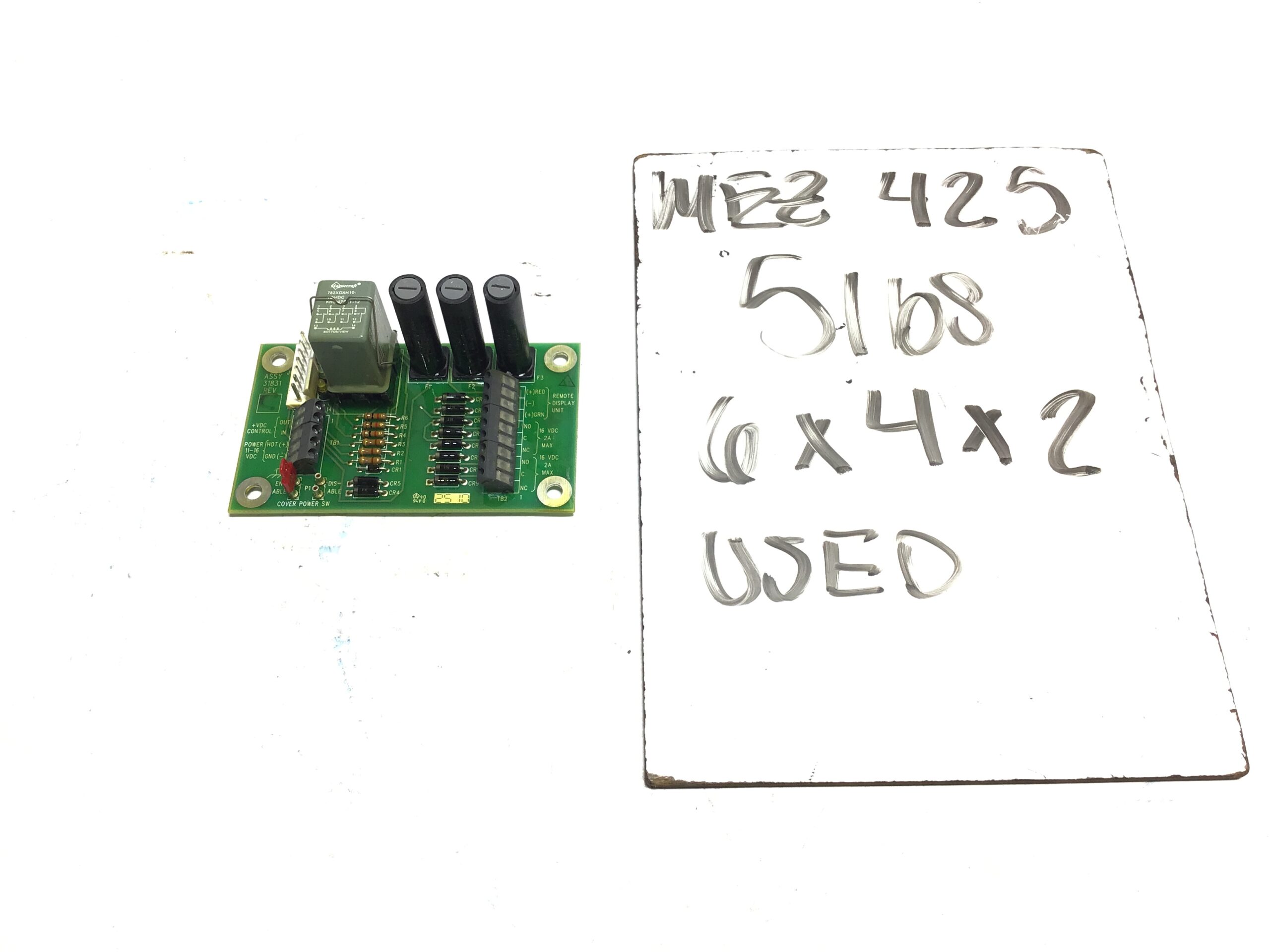 SCULLY 31831 REV B Relay Control PCB 11-16VDC Industrial Board 782XDXH10 - Image 5