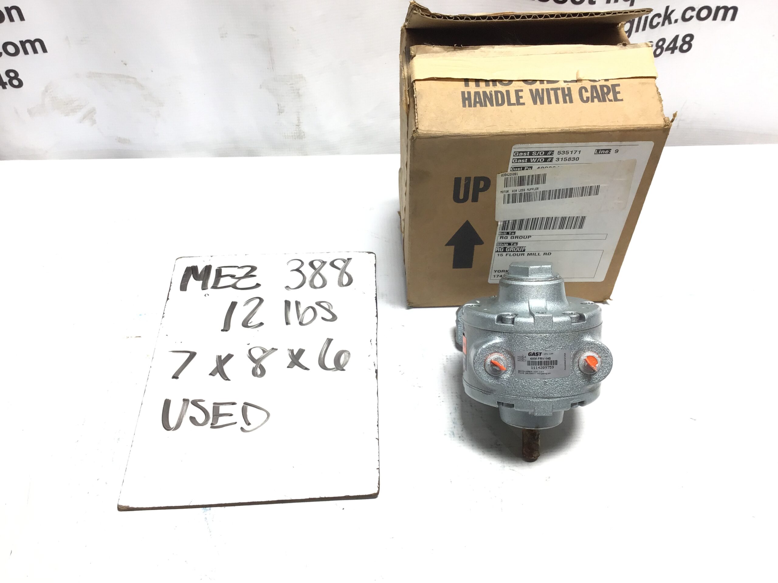GAST 4AM-FRV-145 Pneumatic Air Motor Rotary Vane Reversible ATEX Ex T4 - Image 7