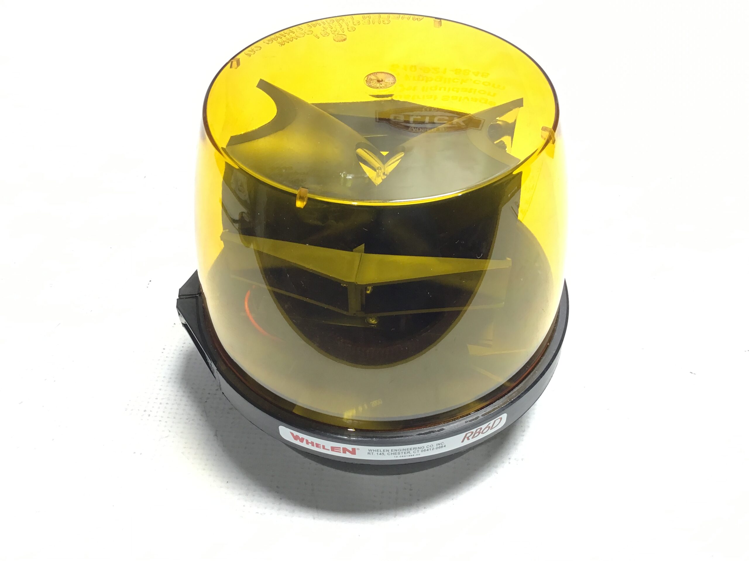 Whelen RB6D Rota-Beam Amber Rotating Beacon 50W Halogen Emergency Warning Light