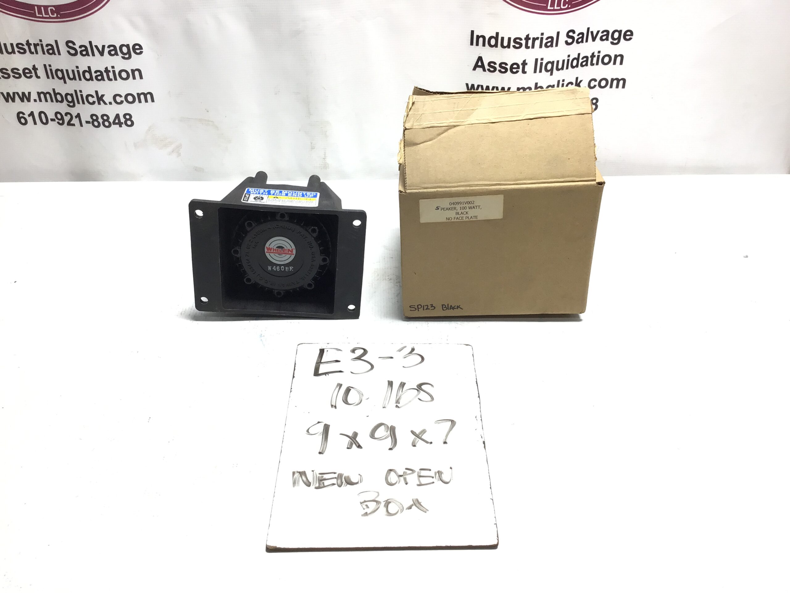 Whelen W4608E 040991V002 100 Watt Black Siren Speaker Emergency Vehicle - Image 8