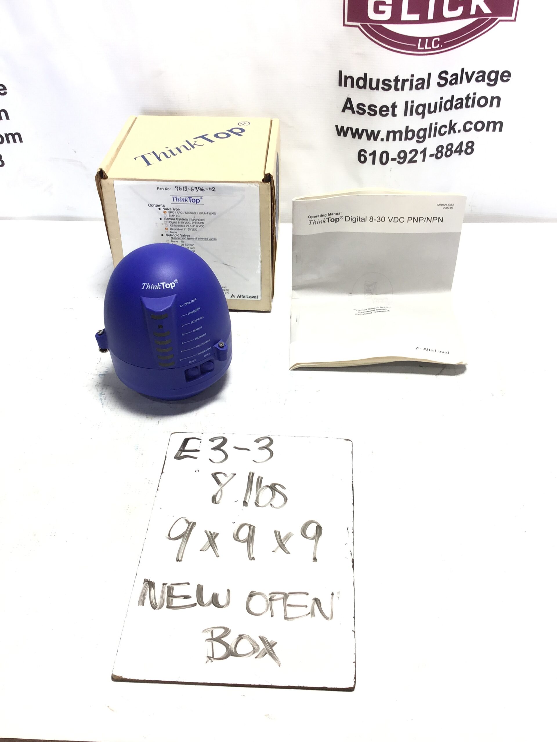 Alfa Laval ThinkTop 9612-6396-02 DeviceNet Valve Control Unit 8VDC 3/2 6mm - Image 8