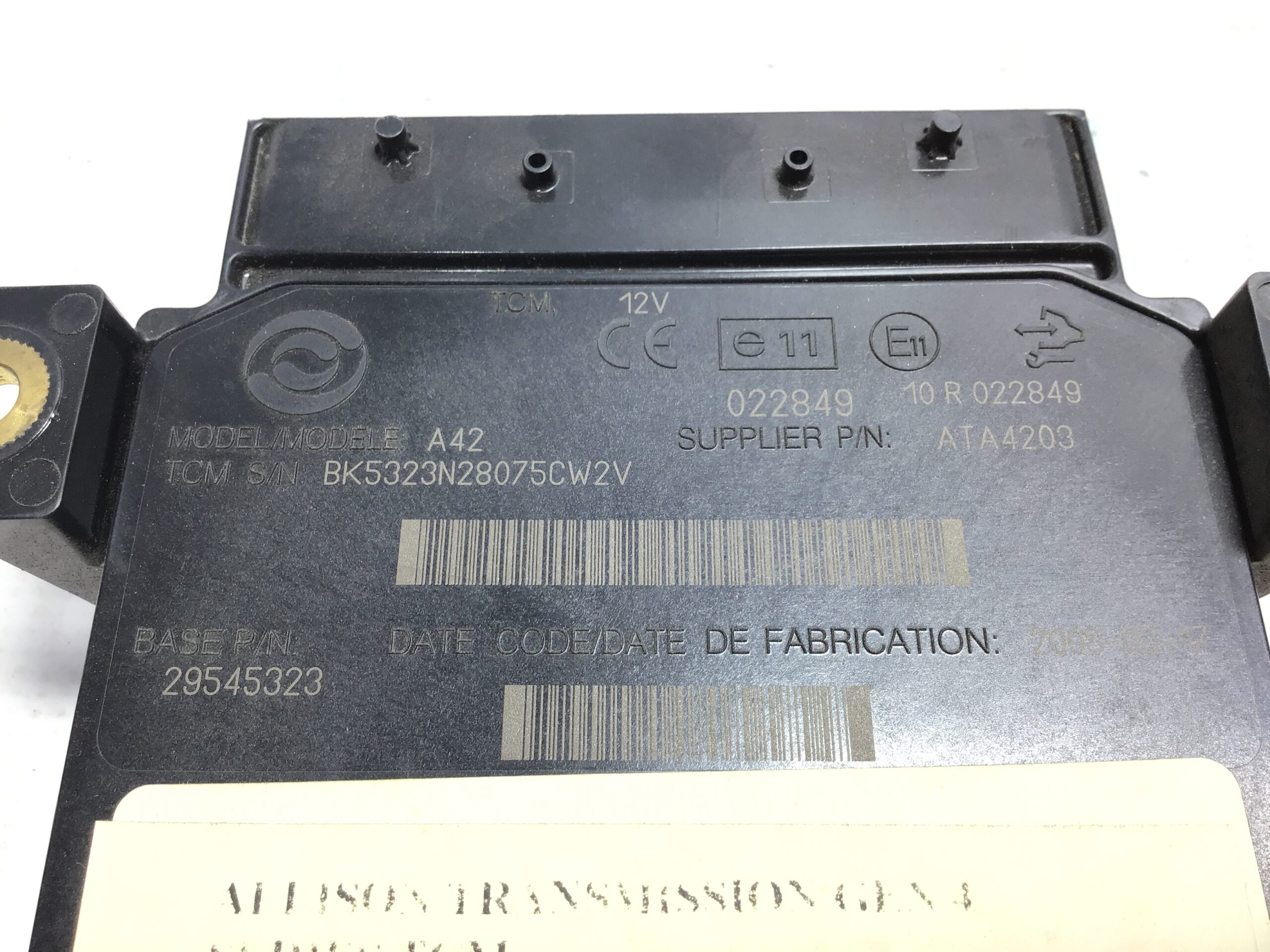 Allison 29545323 A42 TCM Transmission Control Module ATA4203 3000PTS Gen 4 - Image 5