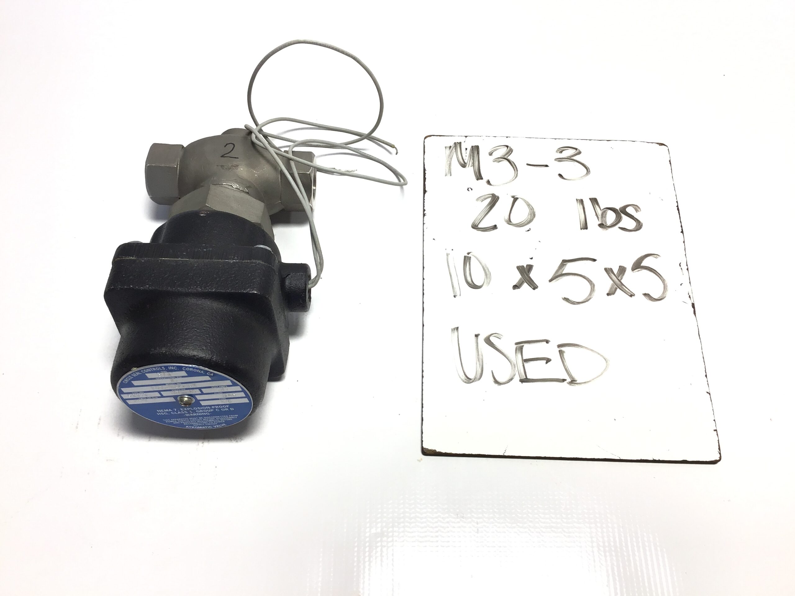 CircleSeal Controls 16300-300P4CC1E 2-Way Solenoid Gas Valve 3/4"