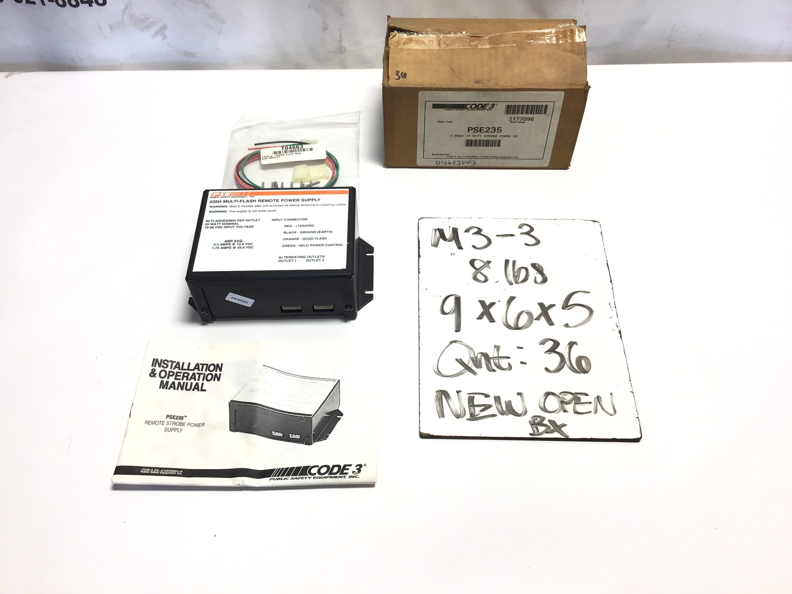 CODE 3 PSE235 235H Multi-Flash Remote Power Supply 35W 12/24V Strobe - Image 8