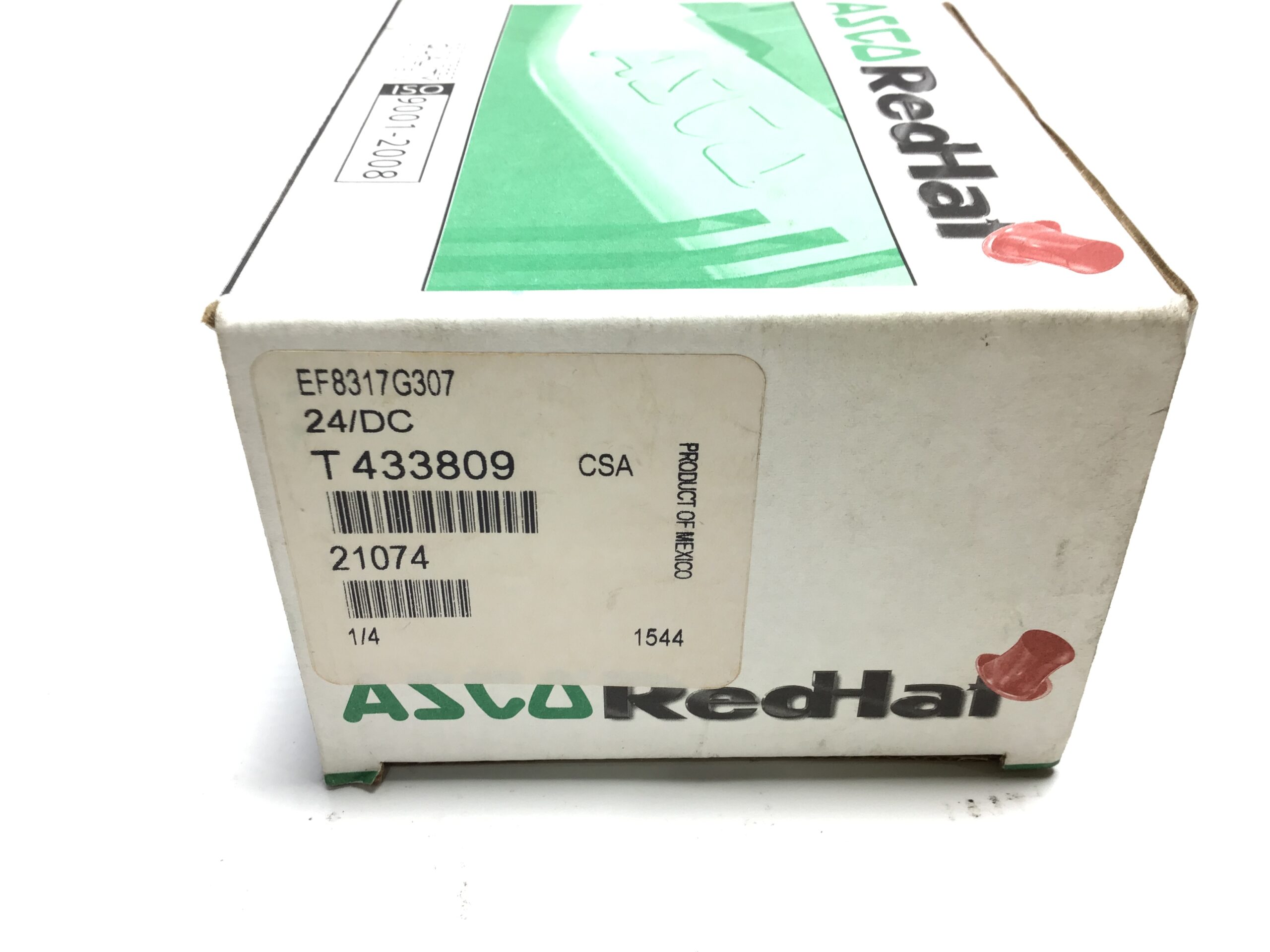 ASCO EF8317G307 21074 24VDC 1/4" 3-Way Solenoid Valve Red-Hat II - Image 2