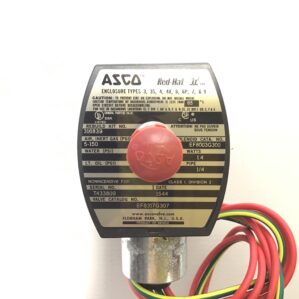 ASCO EF8317G307 21074 24VDC 1/4" 3-Way Solenoid Valve Red-Hat II
