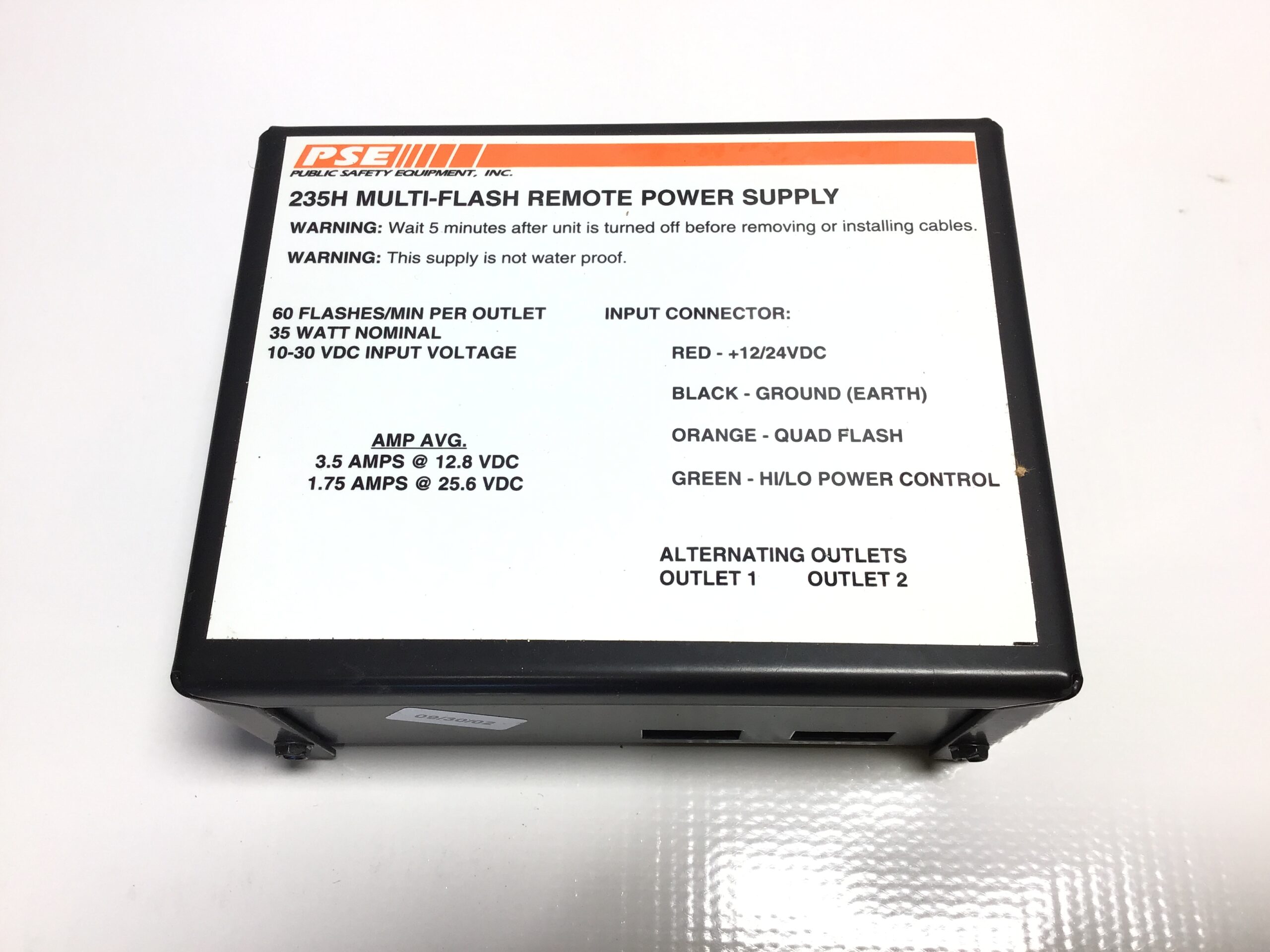CODE 3 PSE235 235H Multi-Flash Remote Power Supply 35W 12/24V Strobe