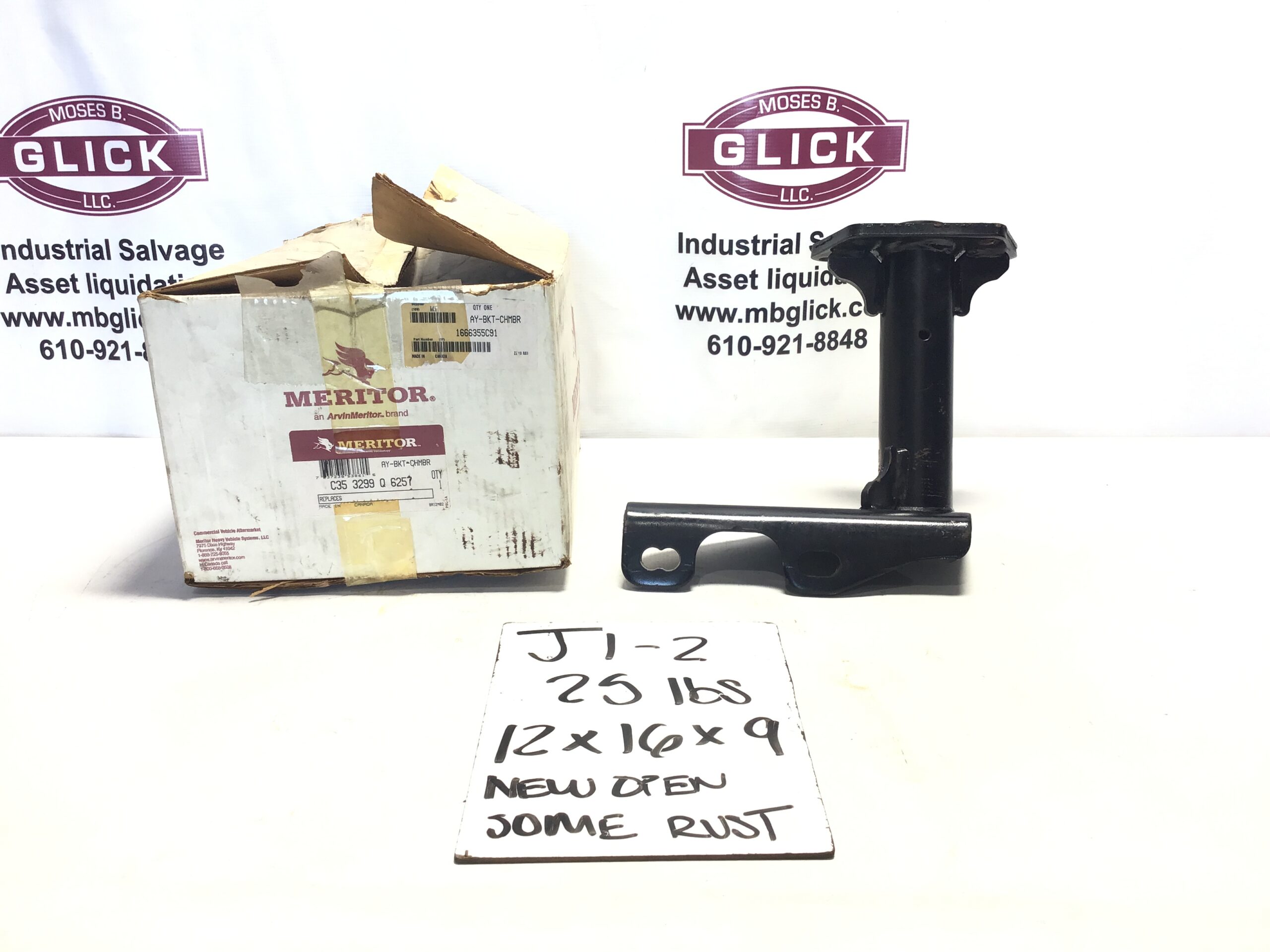 Meritor C35 3299Q6257 Air Brake Chamber Bracket AY-BKT-CHMBR 92° OEM - Image 11