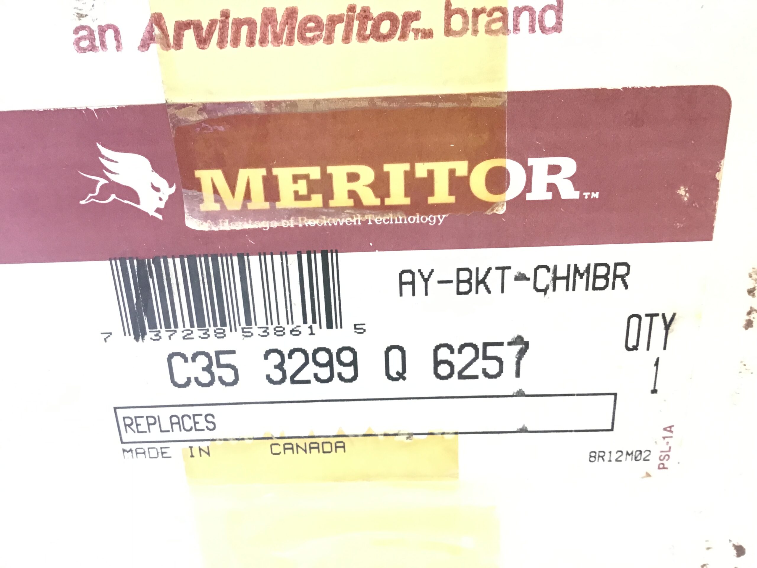 Meritor C35 3299Q6257 Air Brake Chamber Bracket AY-BKT-CHMBR 92° OEM - Image 10